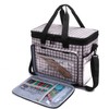 Teamoy Knitting Bag, Yarn Tote Organizer with Cover and Inner
