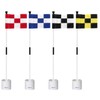 KINGTOP Miniature Golf Flagstick, Practice Putting Green Flags for Yard,