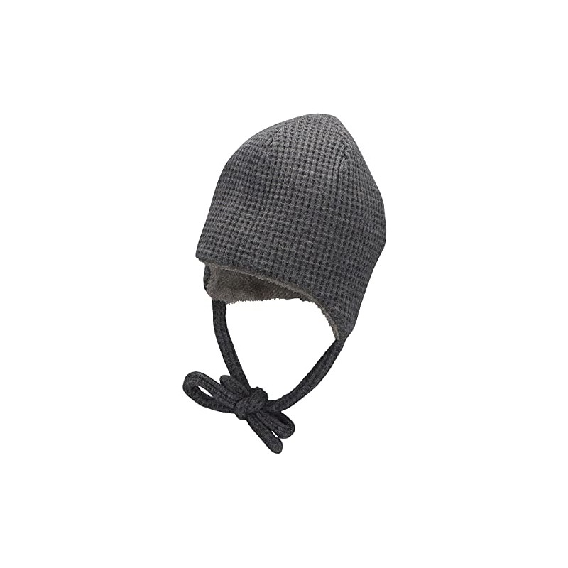 Sterntaler Boys Waffle Beanie Hat, smoke Grey