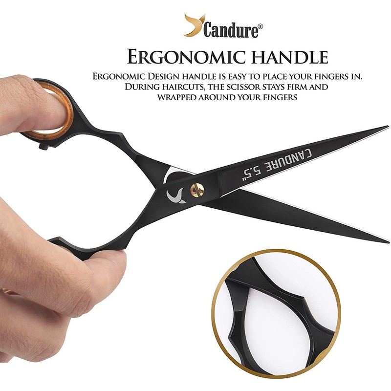 Candure Hair Cutting Scissors Professional Shears Set Hairdressing Thinning Trimming