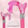 Pink Pearlz Rhinestone Lace Adjustable Walking Cane – Elegant Walking