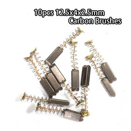TopHomer 10 Pcs Electric Motor Carbon Brushes Mini Carbon Brushes Power Tool Replacement Parts Easy to Use Fit for Generic Electric Motor
