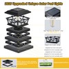 DAMAYCA 4 Pack Solar Post Cap Lights Outdoor Waterproof, Fits