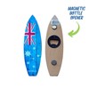 I Love Aus Wooden Aussie Flag Surfboard Magnetic Bottle Opener
