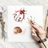 FINGERINSPIRE 20 Pcs Animal Painting Stencil with Brush 15x15cm Butterfly