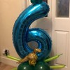 Number 30 Balloons, Blue 30 Number Balloons, 40 Inch Blue