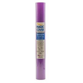 Magic Cover Self-Adhesive Vinyl Shelf and Drawer Liner, 18" x 16', Purple (16F-18872-06)