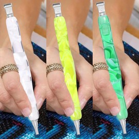 Praise V Do 5D Diamond Painting Art Bead Dot Drill Ergonomic Pen Kit with Screw Stainless Steel Silver Metal Tip Nibs Placers Roller Tool Accessories WYG