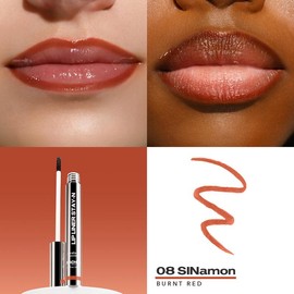 LIP LINER STAY-N - Peel-Off Lip Liner Stain - All Day & Night Lipliner with Hyaluronic Acid & Vitamin E - Long Lasting Formula - 0.12 fl oz / 3.5 ml:_SINamon