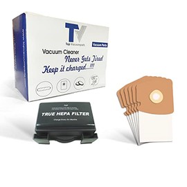 6 Paper Bags & 1 Hepa Filter Designed Replacement for Eureka, Sanitaire Vacuum Style MM, Mighty Mite 3670 and 3680 Series Canisters # Compare to Parts : 60666, 60295