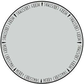 coopz - Christmas Tree Skirt Christmas Tree Blanket 106 cm (Anthracite)