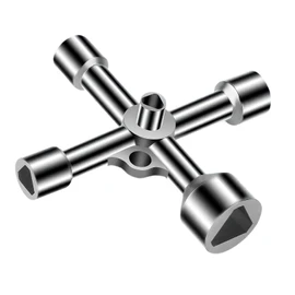 DmDoyy Triangular Key, Universal Control Cabinet Key, 5 Size Inner Dimensions 7 mm/10 mm/12 mm/13 mm/18 mm, Triangle Key for Electric Box, Gas, Water, Electricity Meter, Box, Cabinet, Triangular Key