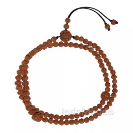 TheTasbih Islamic Prayer Small 7mm Jenitri Seed Tasbih with 99 Beads on Black Satin Cord