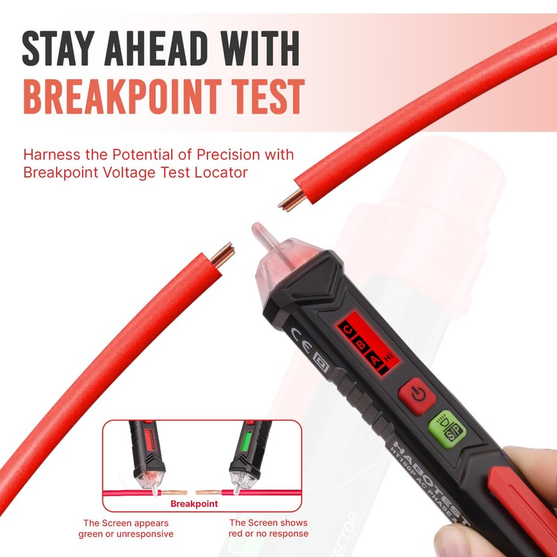 ULTRICS Voltage Tester, 12V-1000V Non-Contact AC Voltage Detector Pen, Adjustable