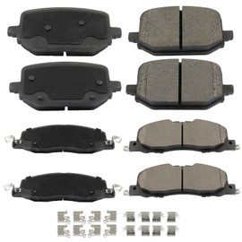 ANPART Front Rear Brake Pads 8PCS D2230-9469 D2232-9471 compatible for 2020-2023 For Ford For Explorer