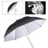 Reflective Umbrella 2 x 43" Photo Studio Black Silver Photography