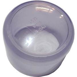 Clear PVC Fittings: Elbows, TEEs, Couplings and Male Adapters, Schedule 40/80 (Cap, 3/4 Inch)