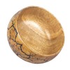 GoCraft Mango Wood Nut Bowl, Small, 6" Diameter x 3"