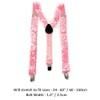 Cadoline Pink Mens Sequin Polyester Fancy Dress Suspenders 100 x