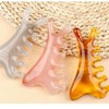Mini Curved Full Body Gua Sha for Scalp, Face, and Body Massage Dolphin Baby Pink 5ea
