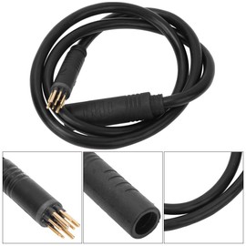 9 Pin EBike Motor Extension Cable, Waterproof Connector Female to Male, Electric Bike Conversion Kit for DIY Bicycle, Wheel Motor Extension Cable for EBike Bike Accessory (1.5 flat 600mm)