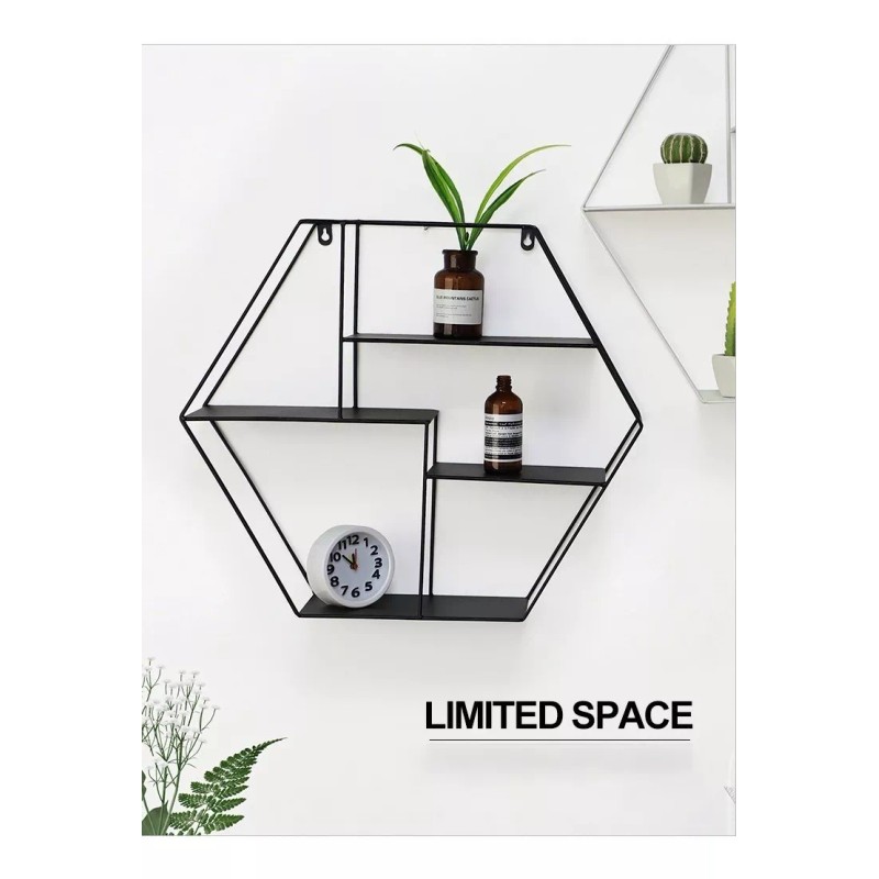 Repisa Estante Hexágonal