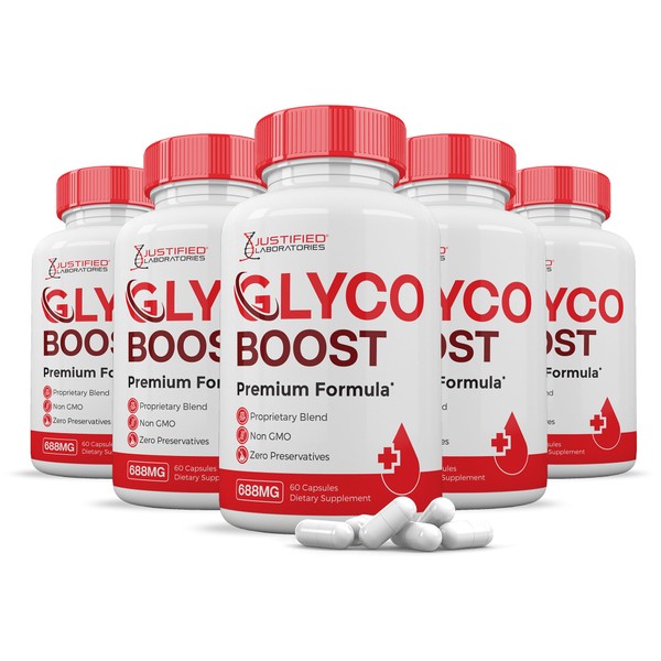 (5 Pack) Glyco Boost Pills 688MG Glycogen Support Premium Formula