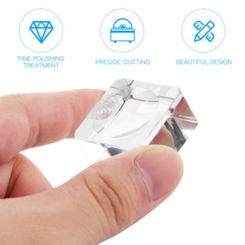 LIOOBO Clear Crystal Display Stand Concave Crystal Ball Stand