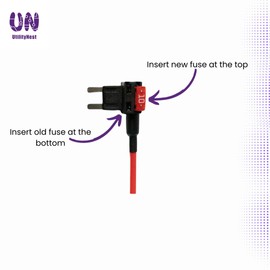 Add-A-Circuit Fuse Taps - Standard Blade Fuse Holder ATO/ATC 12V/24V/32V (Pack of 2 Fuse Taps) Easily Add Protected Piggy Back Circuits in Seconds For, Cars, Motorbikes, Trucks and Caravans.