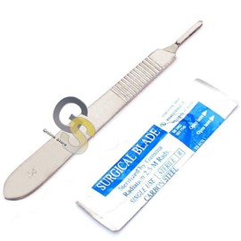 G.S Scalpel Knife Handle #3 with 20 STERILE Blades #12