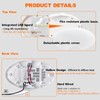 Dream Lighting 12V DC LED Pancake Light for RV Automotive