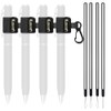 Likesing Portable Pen Holder for Lanyard, 4 Set Elastic Pen