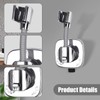 Shower Head Holder with Suction Cup, No Drilling, Multiple Use,