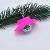 LEEINTO Cowboy Hat Disco Ball Keychain Portable LED Mini Disco