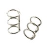 FSSTUD 10 Pcs 3 Ring Metal Loose Leaf Binders Book