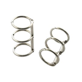 FSSTUD 10 Pcs 3 Ring Metal Loose Leaf Binders Book Notebook Rings Photo Album Binding Rings Desk Calendar Binding Rings Comb Binder Spine