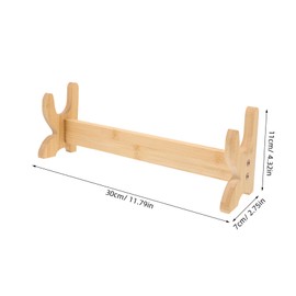 WHAMVOX Wooden Sword Holder Stand Elegant Display Stand for Swords Smooth Surface Easy to Install Ideal Home Decor