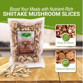 Mushroom House Dried Shiitake Mushroom Slices, 1 Pound