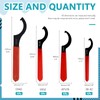 Cimeton 4Pcs Heavy Duty Carbon Steel Coilover Adjustment Spanner Wrench