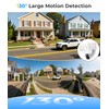 DeerTalk Security Floodlight Camera Outdoor Wired Motion Lights 2-Way Audio