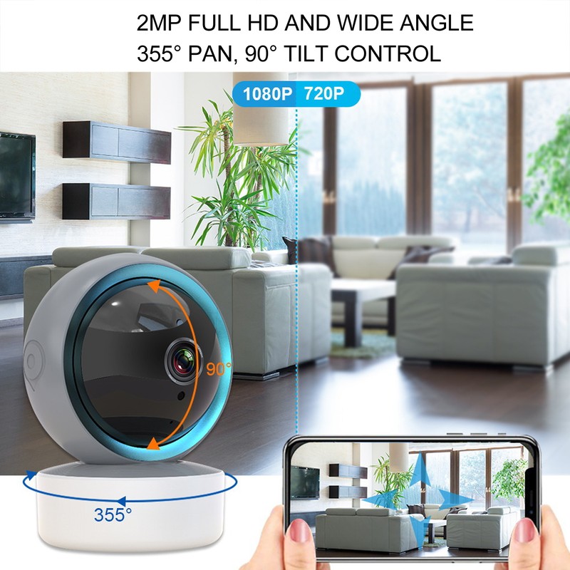 Surveillance Camera Wireless WiFi 1080P HD Security Monitor Camera For