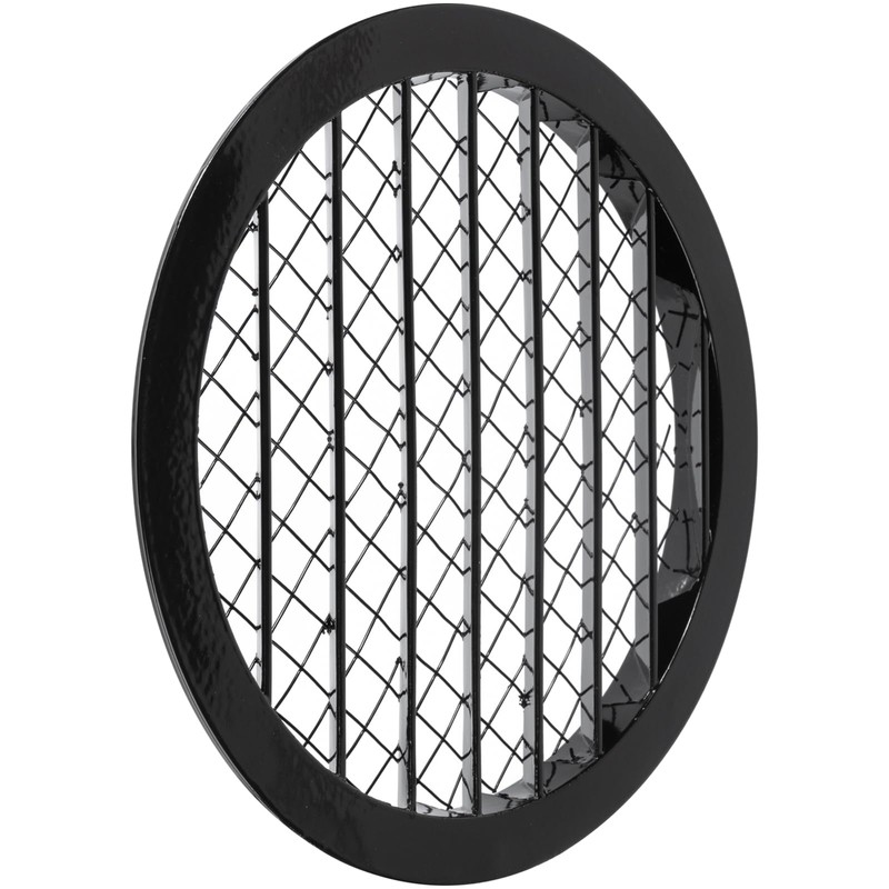 Vent Systems 8" Inch Soffit Vent Cover - Black Round