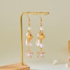 Boho Cute Seashell Starfish Conch Drop Dangle Earrings for Women,