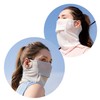 Ice Silk Cool Face Golf UV Protection Face Mask XTJ52 XTJ52 Pink