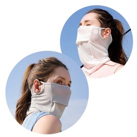 Ice Silk Cool Face Golf UV Protection Face Mask XTJ52 XTJ52 Pink