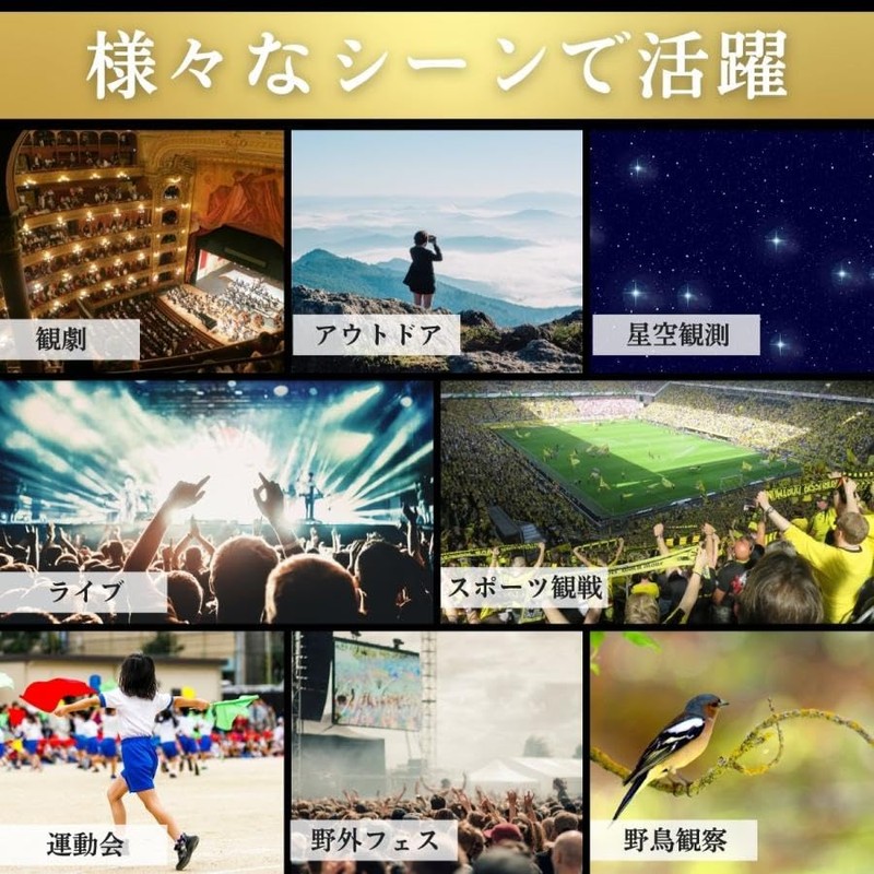 Binoculars, Concert, High Magnification, 20 Time, Waterproof, Anti-Vibration, Opera Glass,