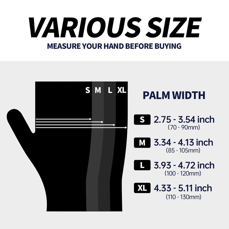 Jointown Vinyl Exam Gloves- 4 mil Safty Glove Latex-Free &