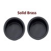 QCAA Solid Brass Finger Pull, 1-3/4", Matte Black, 2 Pack