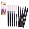 Single Colour Fibre Felt Tip Pens, Fine Tip, BLACK, Pack
