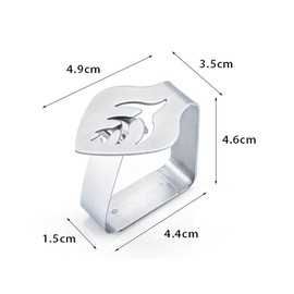 SUpoetry Pack of 6 Tablecloth Clips, Table Clips for Thick Tables, Tablecloth Clips for Outdoors, Table Clips, Suitable for Desktop Tablecloth with Clips Fixing 4.6 cm
